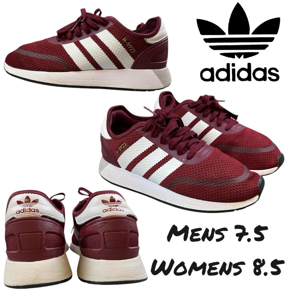 Adidas N-5923 DB0959 Maroon Red Running Shoes Sneakers Sze Men's 7.5 Women's 8.5